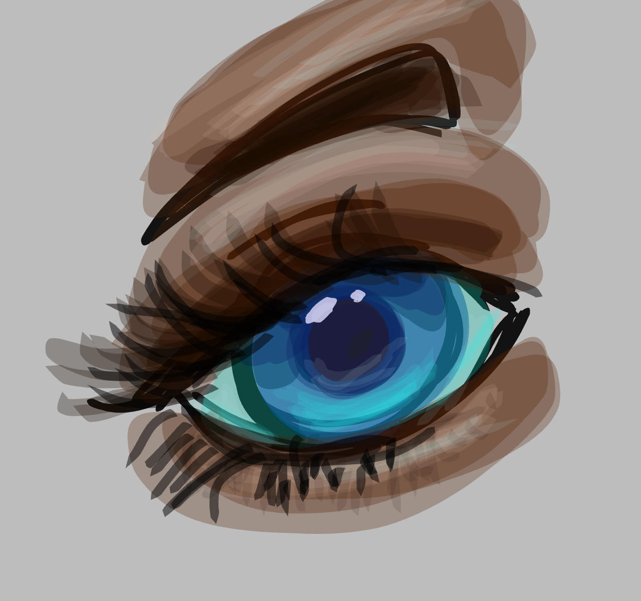 Quick Eye Study using my finger:)