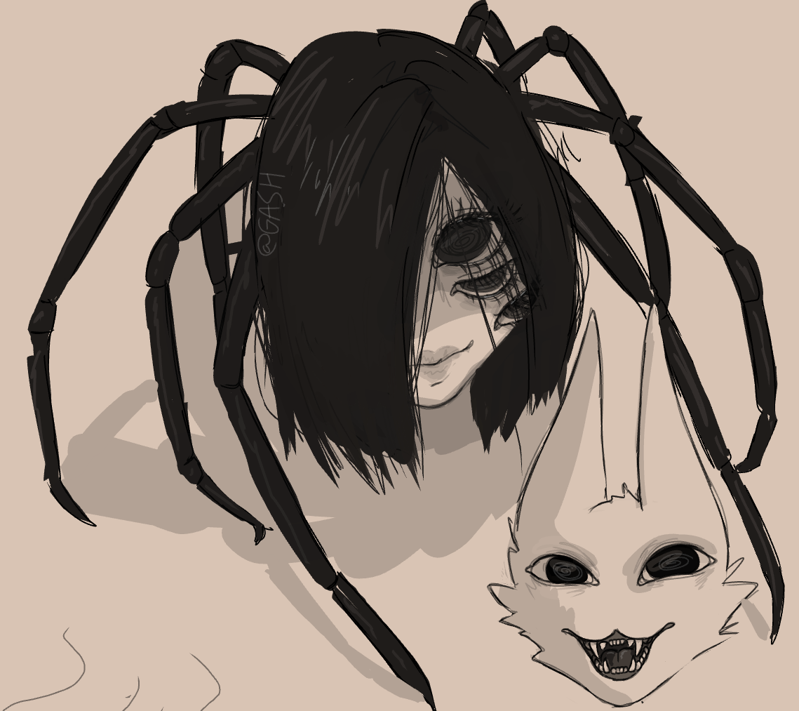 Sum random doodle I made of a spider/girl