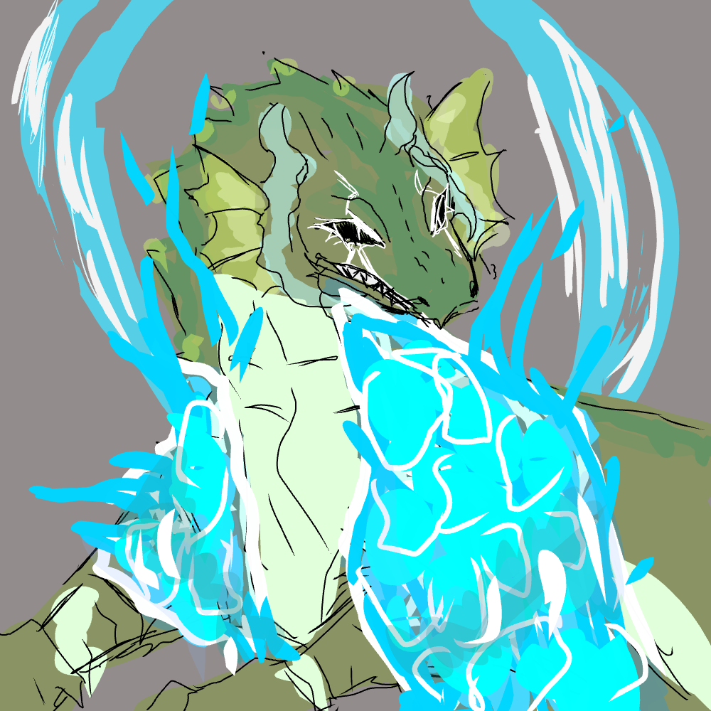 green dragon but with water