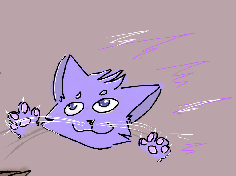 purple cat