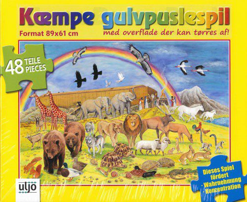 Kæmpe gulvpuslespil "Noas ark"