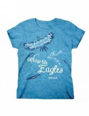 T-Shirt Missy Wings Like Eagles Small