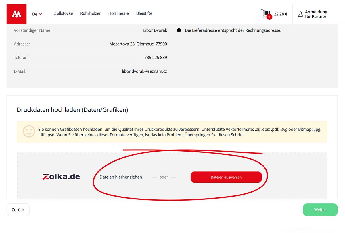 Hier können SVG / PDF / AI / EPS beigefügt werden