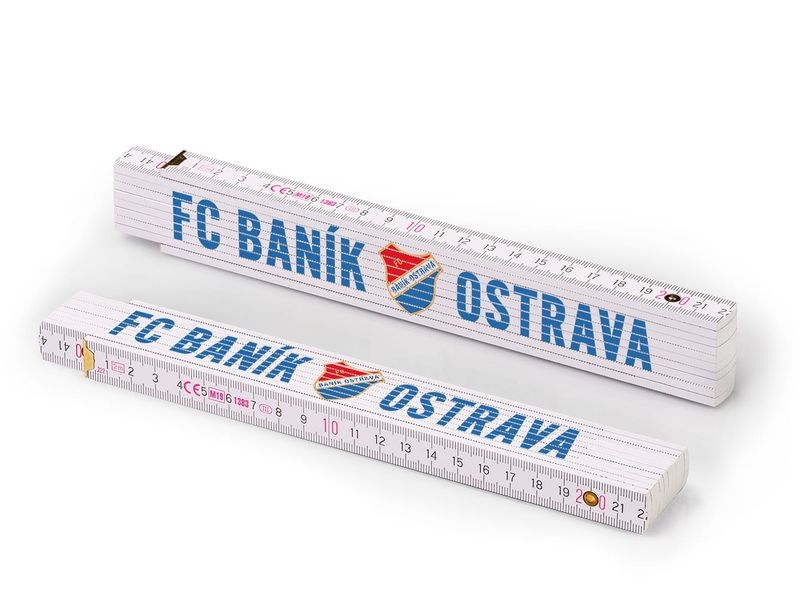 Skládací metr s logem Baník Ostrava