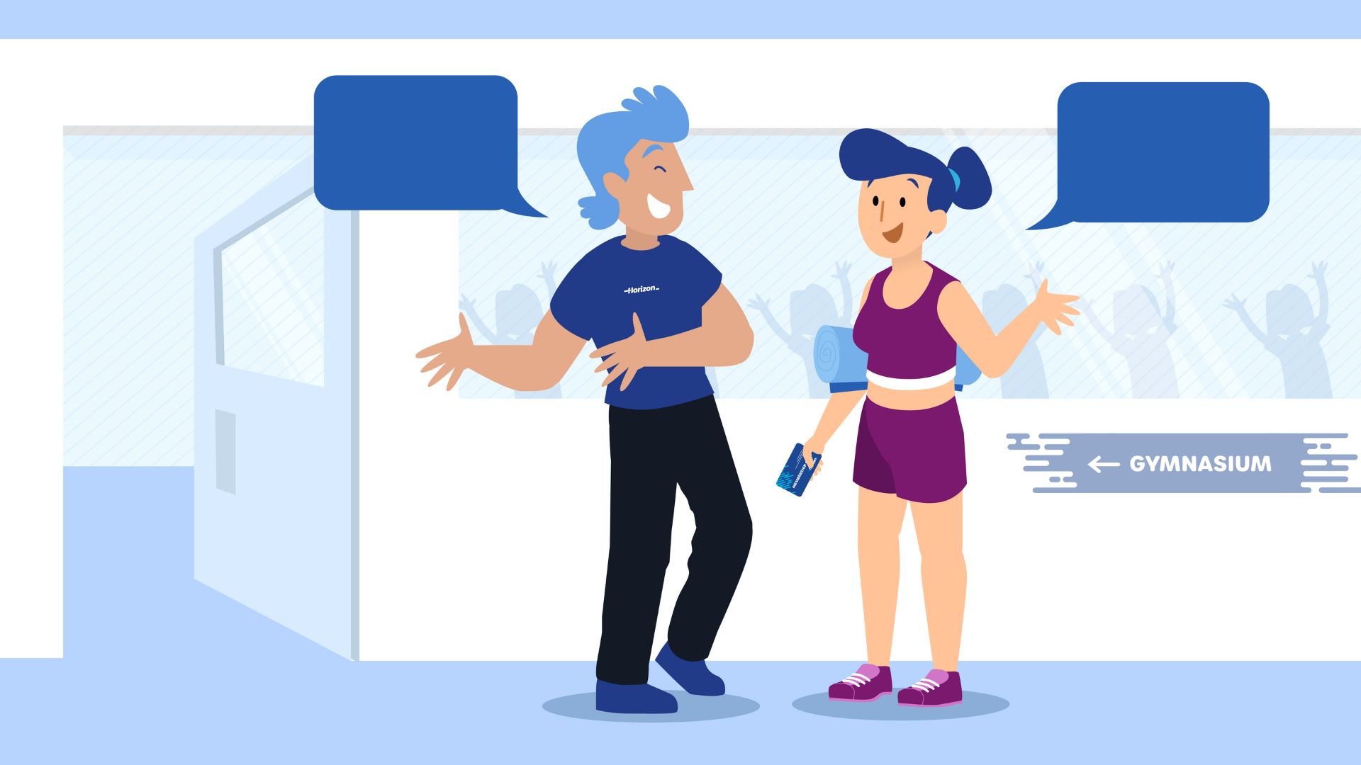 Onboarding animation at Horizon Leisure Centres