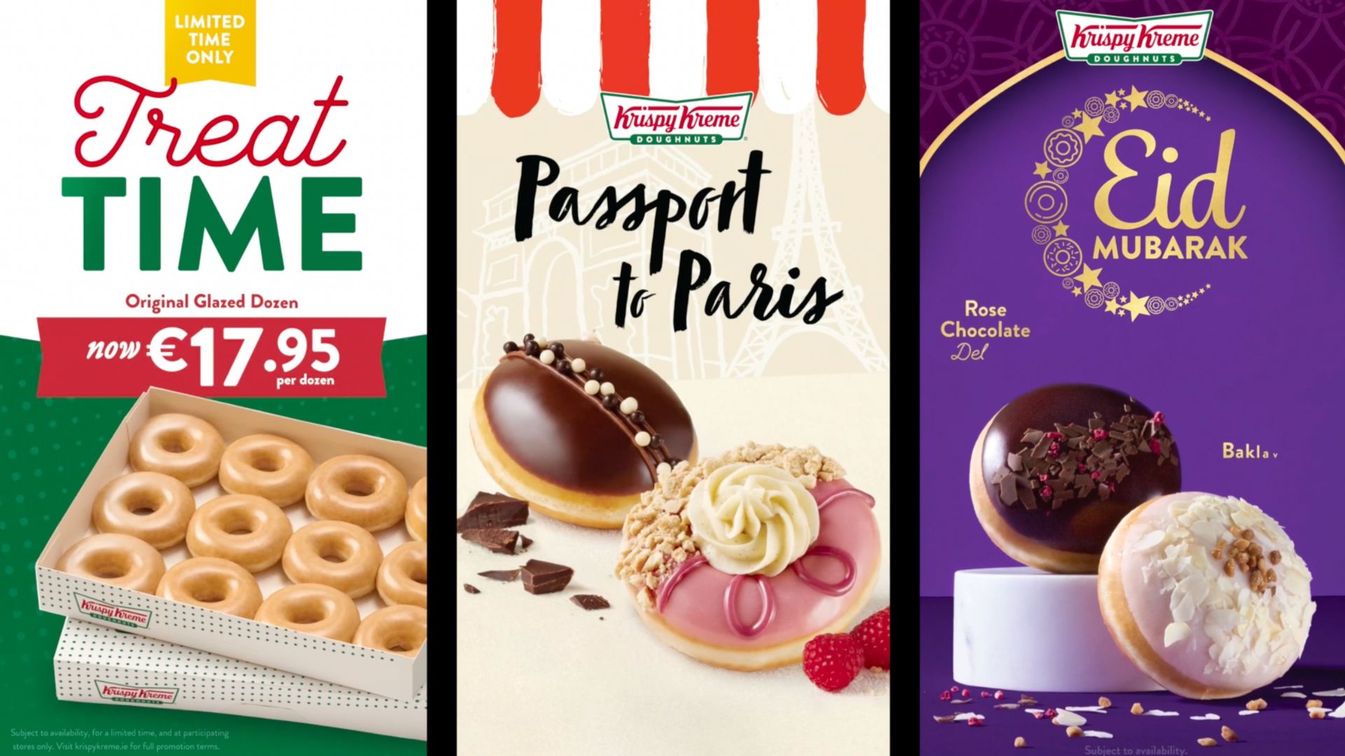 Animation of Krispy Kreme for their digital screens