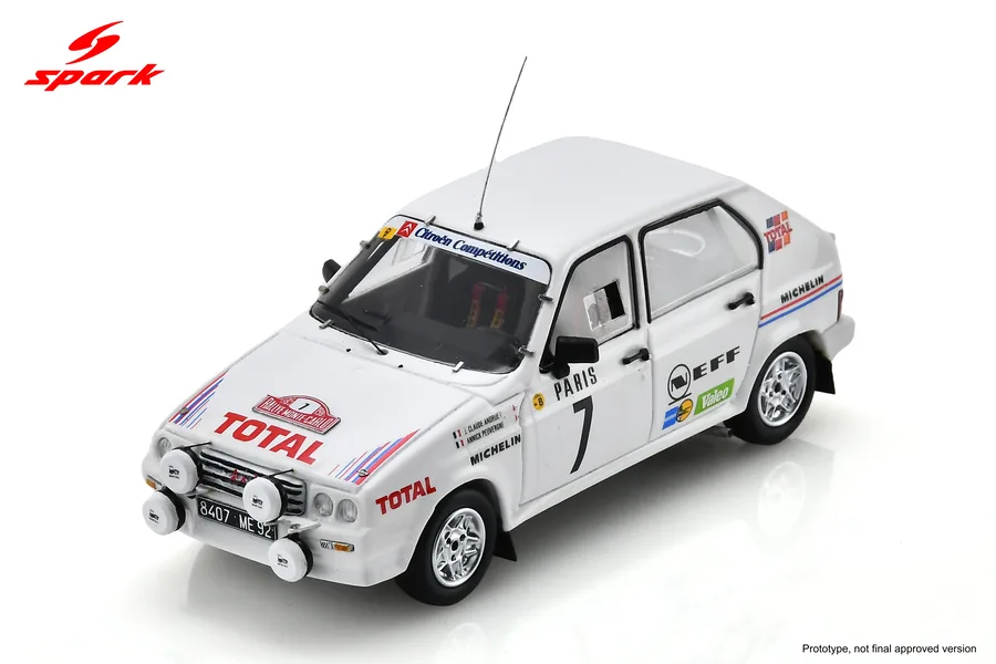 Citroën Visa 1000 Pistes No.7 8th Monte Carlo Rally 1985