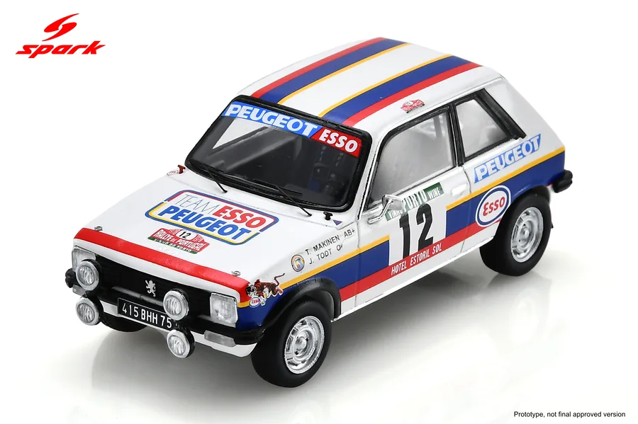 Peugeot 104 ZS No.12 7th Rally Portugal 1978