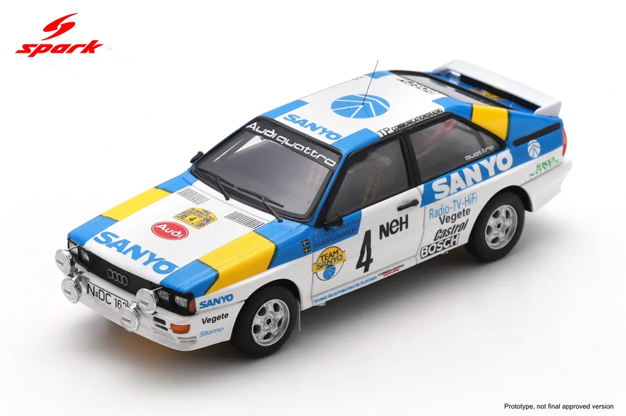 Audi Quattro No.4 Winner Swedish Rally 1982