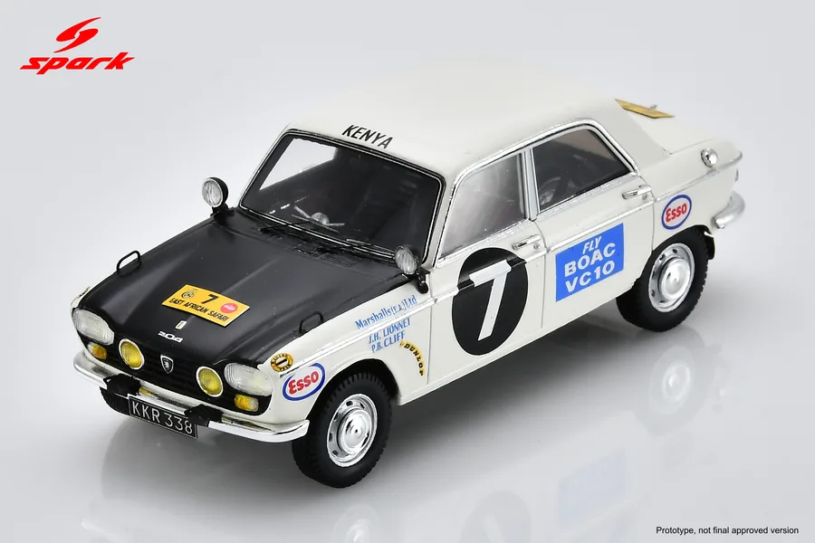 Peugeot 204 No.7 East African Safari Rally (class winner) 1967