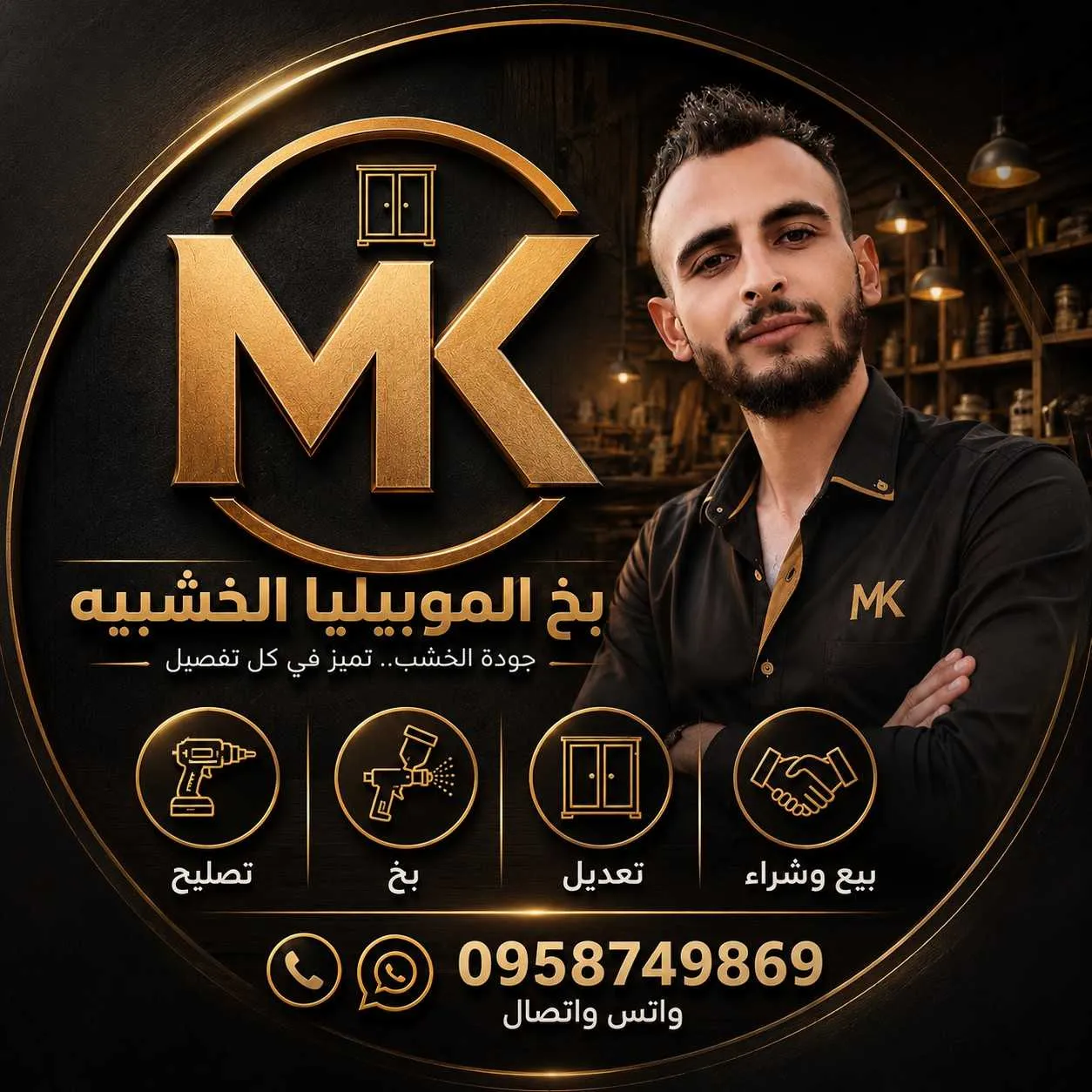 ابو الياس لبخ الموبيليا الخشبيه