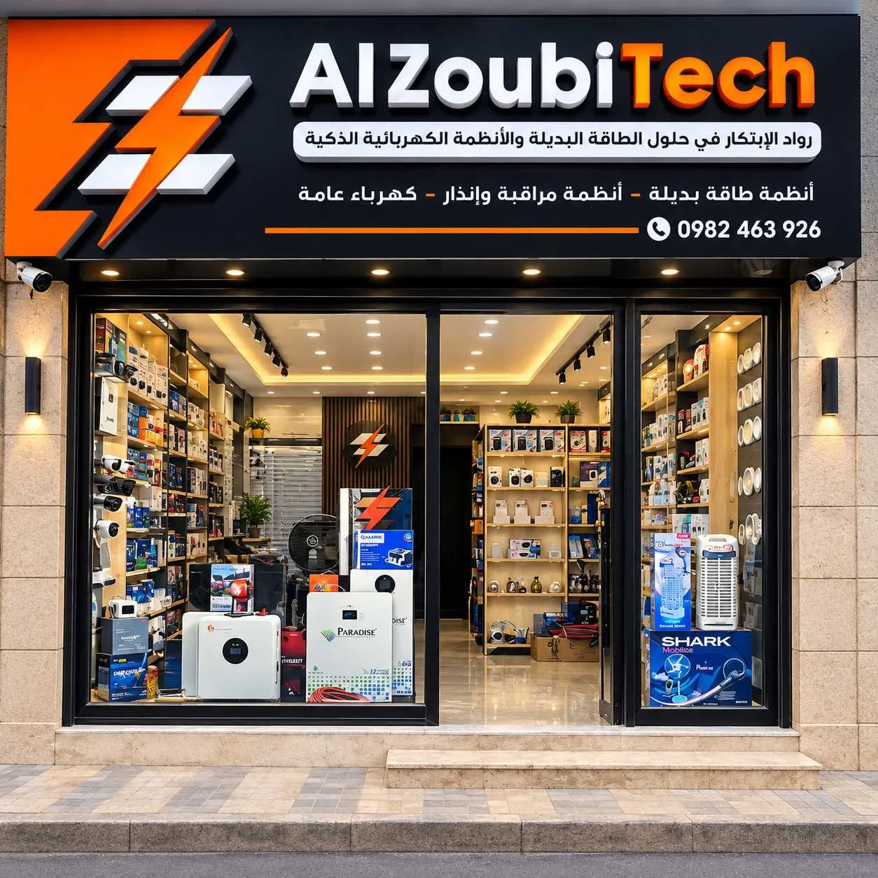 الزعبي للكهرباء والطاقة البديلة وانظمة الحماية والانذار