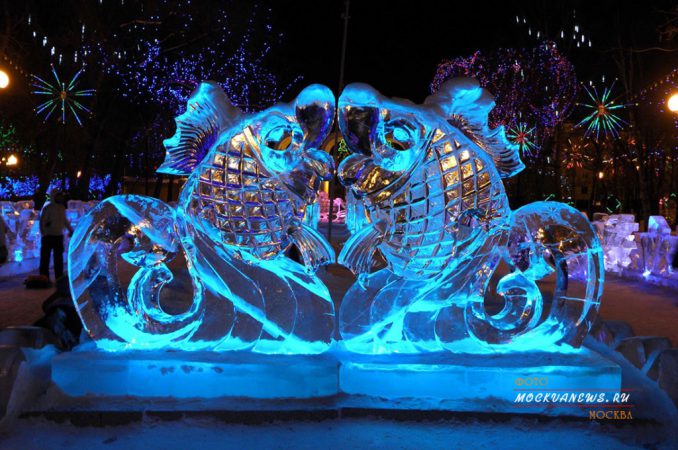 Сад Эрмитаж - приглашает на ледовую выставку, 10 невероятных чудес