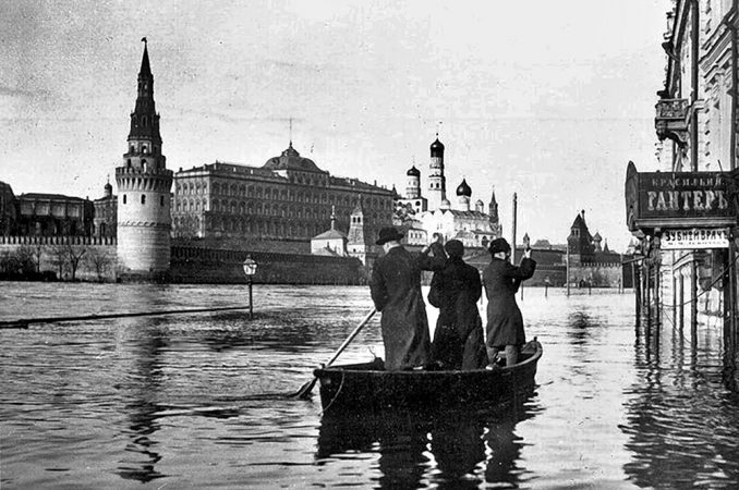 Старая Москва, 1908 год. Наводнение