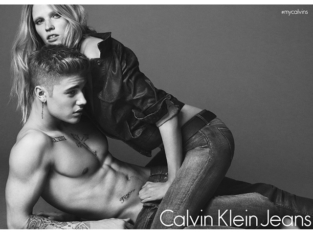 Джастин Бибер, Лара Стоун и тизер компании Calvin Klein Underwear