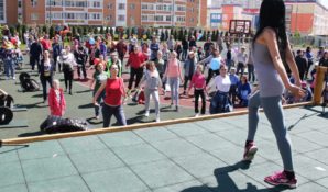 Фитнесс-парк «Вита Фит» и Михаил Кокляев показали жителям Видного, как можно весело тренироваться