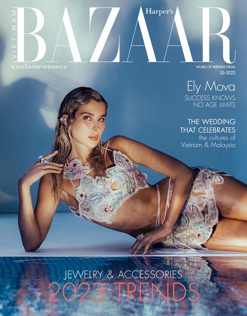 Ely Mova украсила собой обложку Harper’s Bazaar Vietnam￼