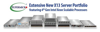 Компания Supermicro выпускает новую серверов X13, оснащенных процессорами Intel® Xeon Scalable 4-го поколения