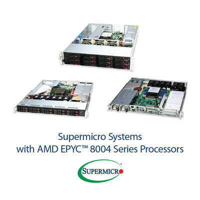Supermicro представила периферийные сервера на базе новых процессоров AMD EPYC™ 8004