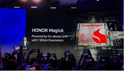 В HONOR Magic6 будет встроена БЯМ, работающая на Snapdragon 8 Gen 3