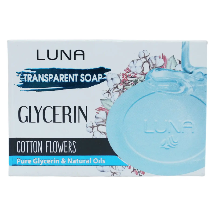 Luna Transparent Soap - Glycerin & Cotton Flowers