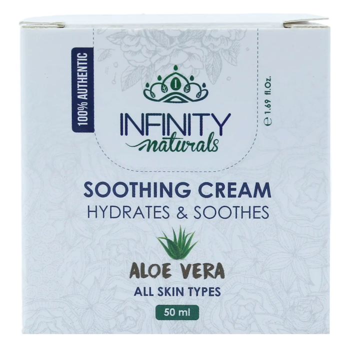 INFINITY naturals SOOTHING CREAM ALOE VERA - HYDRATES & SOOTHES (50ml)