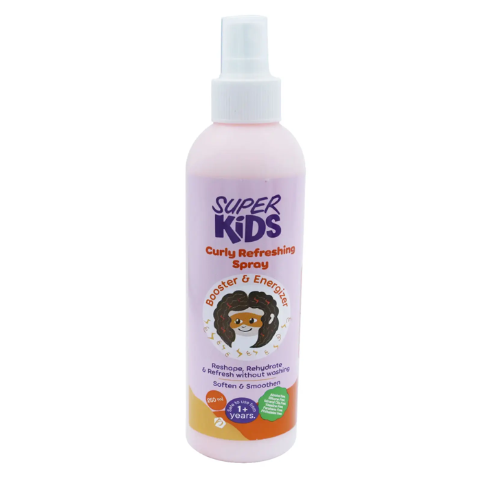 Super Kids Curly Refreshing Spray - Booster & Energizer, Reshape,- Soften & Smoothen (250 ml)