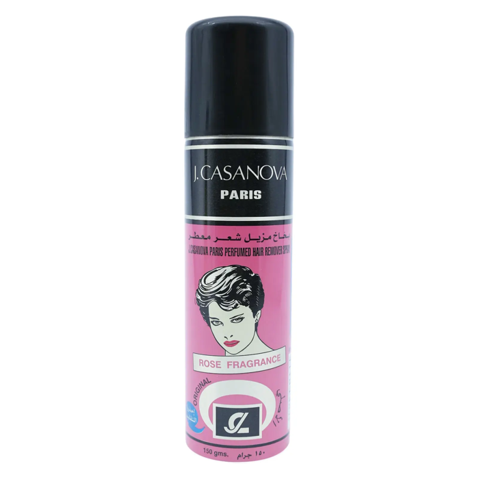 J. Casanova Paris Perfumed Hair Remover Spray - Rose Fragrance (150 gm)