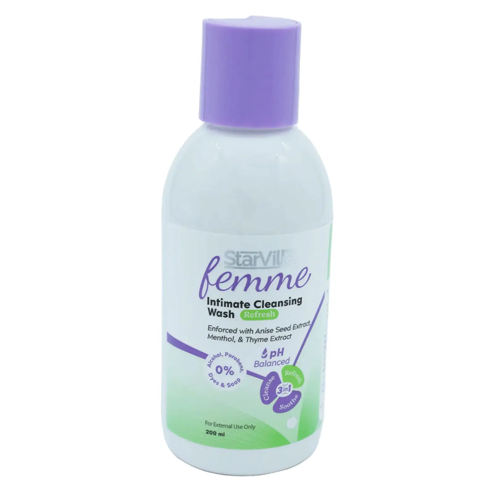 StarVille Femme Intimate Cleansing Wash - Refresh 200 ml - 3