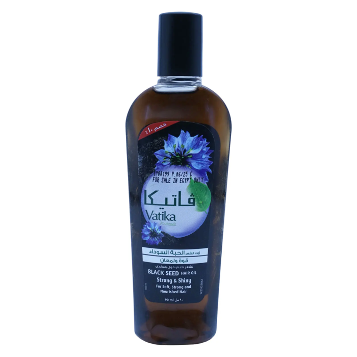 Vatika Black Seed Hair Oil - Strong & Shiny for Soft, Strong & Nourished Hair (90 ml)