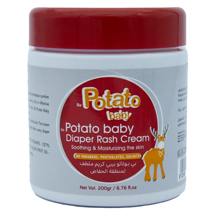 Be Potato baby Diaper Rash Cream - Soothing & Moisturizing the skin (200gm)