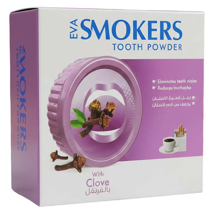 Eva Smokers Tooth Powder With Clove  (40gm)