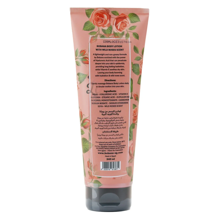 Bobana Wild Roses Body Lotion - Long-Lasting Moisture & Fragrance 240 ml - 2