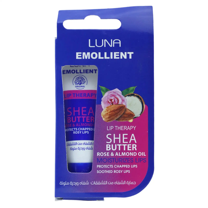 Luna Emollient Lip Therapy - Shea Butter, Rose & Almond Oil( 10gm)