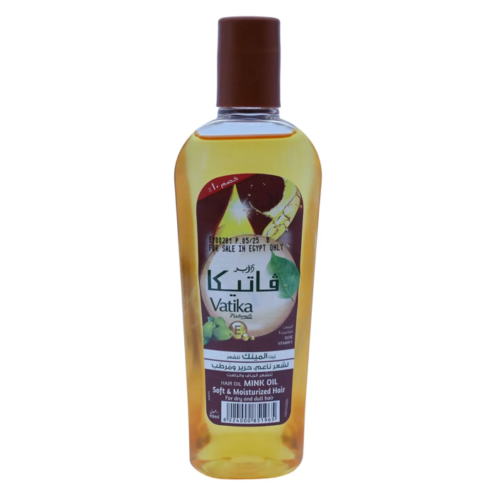 Vatika Mink Hair Oil - For Soft, Silk & Moisturized Hair (90 ml)