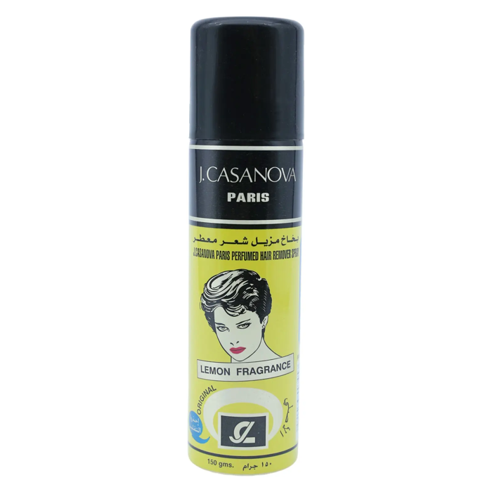 J. Casanova Paris Perfumed Hair Remover Spray - Lemon Fragrance (150 gm)