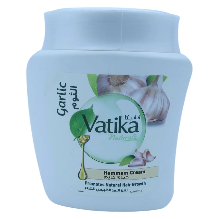 Vatika Naturals Hammam Cream - Garlic - Promotes Natural Hair Growth(225 ml)