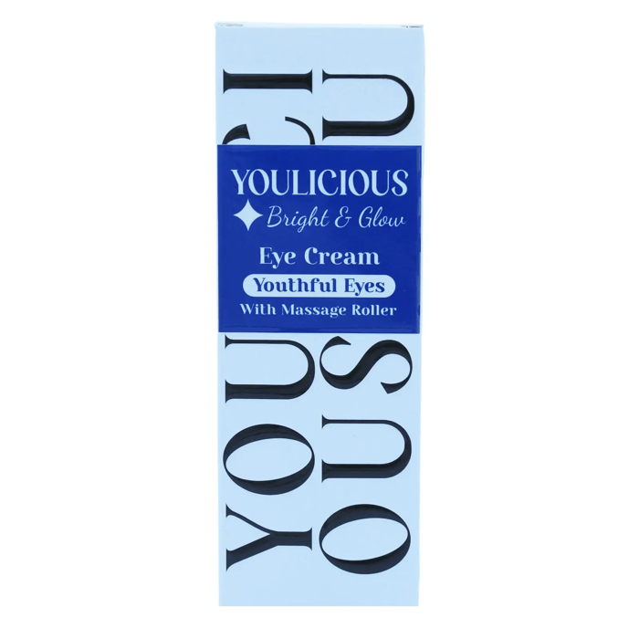 Youlicious Bright & Glow Eye Cream With Massage Roller 15 ml