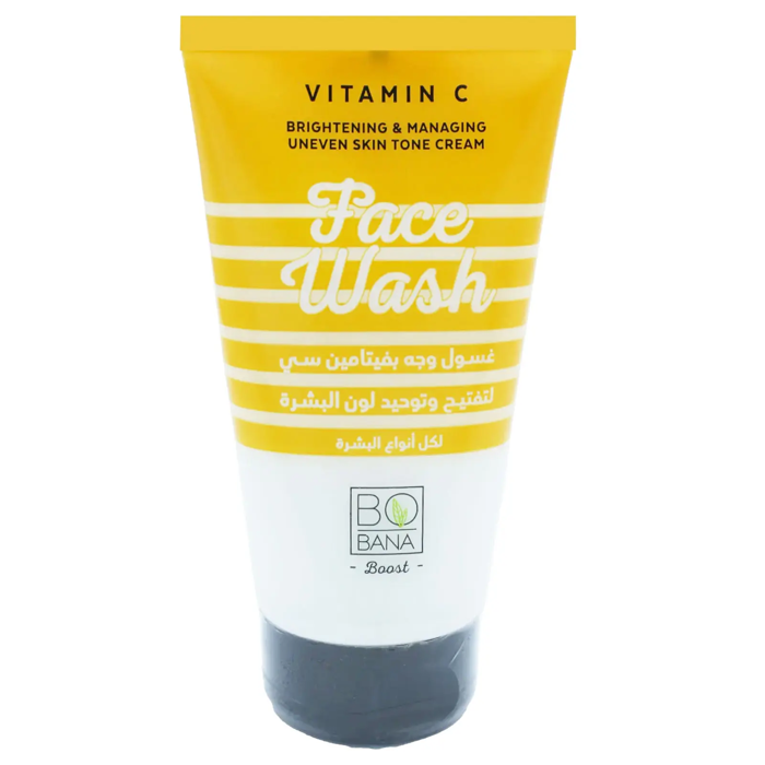 Bobana Vitamin C Face Wash Brightening & Managing Uneven Skin Tone Cream - For All Skin Types150 ml