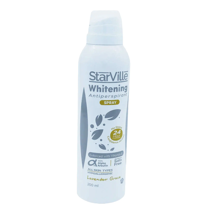 StarVille Whitening Antiperspirant Spray - Lavender Grace (200 ml)