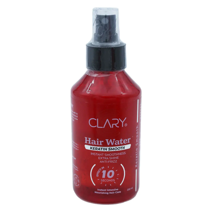 Clary Hair Water Keratin Smooth - Instant Smoothness & Extra Shine (200 ml)