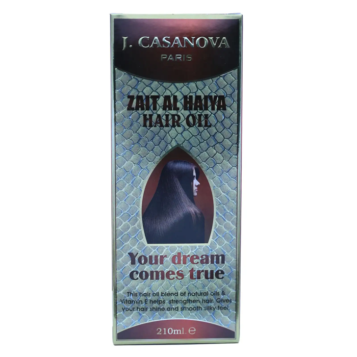 J. Casanova Paris Zait Al Haiya Hair Oil (210 ml)