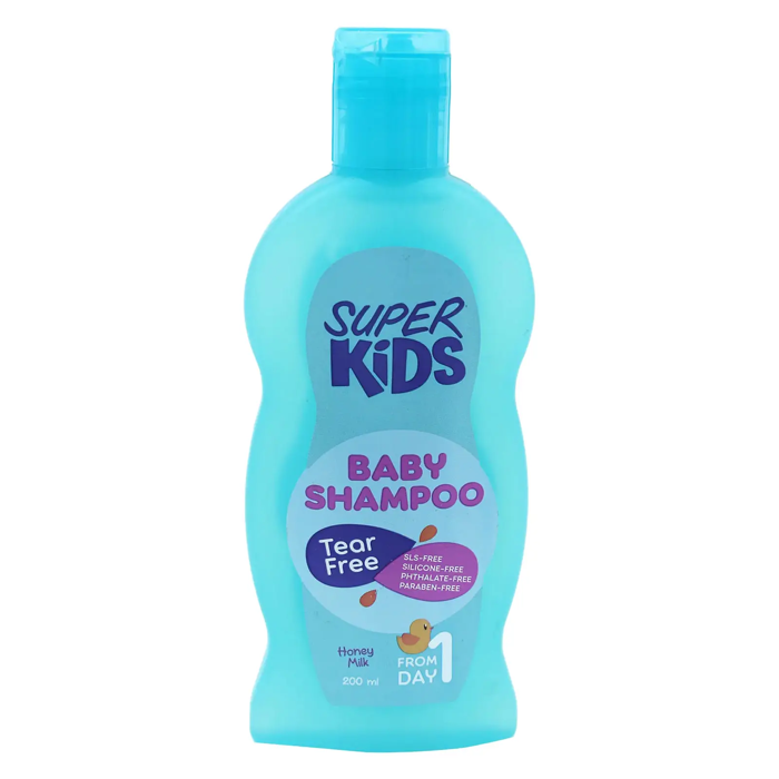 Super Kids Baby Shampoo with Honey Milk - Tear Free (200 ml)