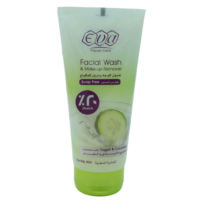 Eva Facial Wash & Make-up Remover Enriched with Yogurt & Cucumber (150ml)