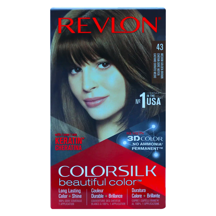 Revlon Colorsilk Beautiful Color 43 Medium Golden Brown