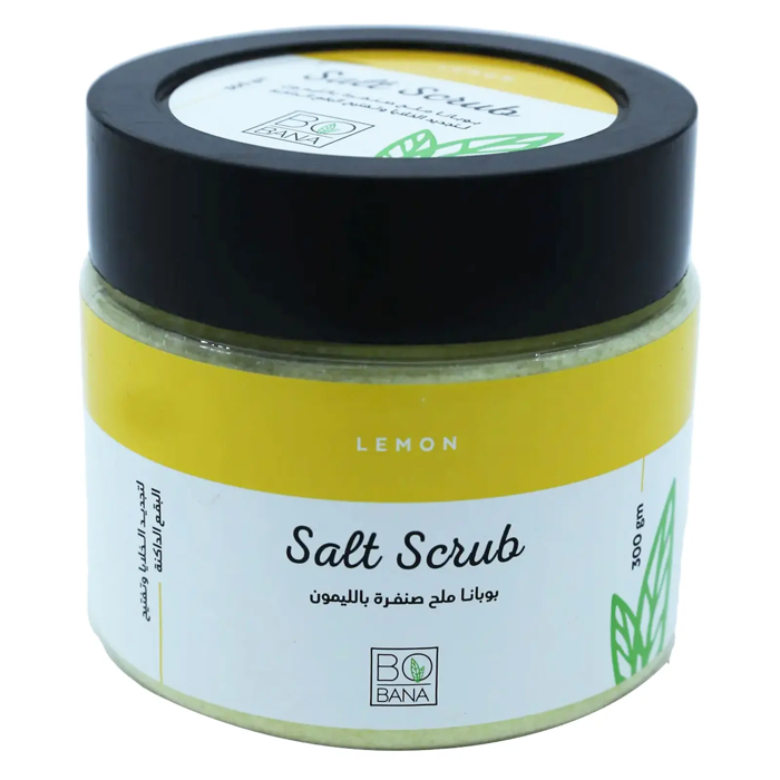 Bobana Lemon Salt Scrub - Cell Renewal & Dark Spots Whitening (300 gm)