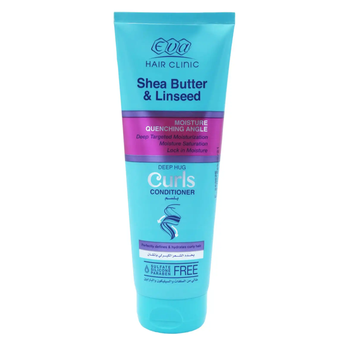 Eva Hair Clinic Curls Conditioner - Shea Butter & Linseed ( 230 ml)