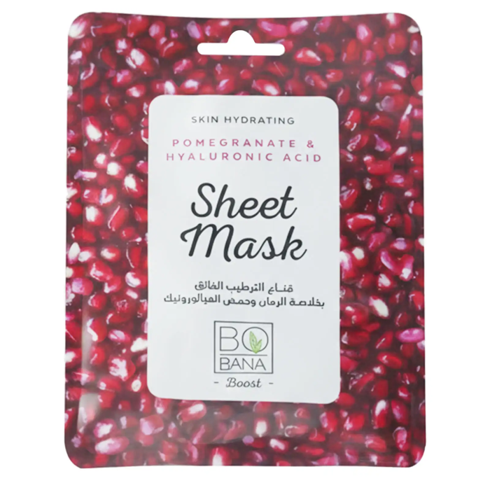 Bobana Skin Hydrating Pomegranate & Hyaluronic Acid Sheet Mask