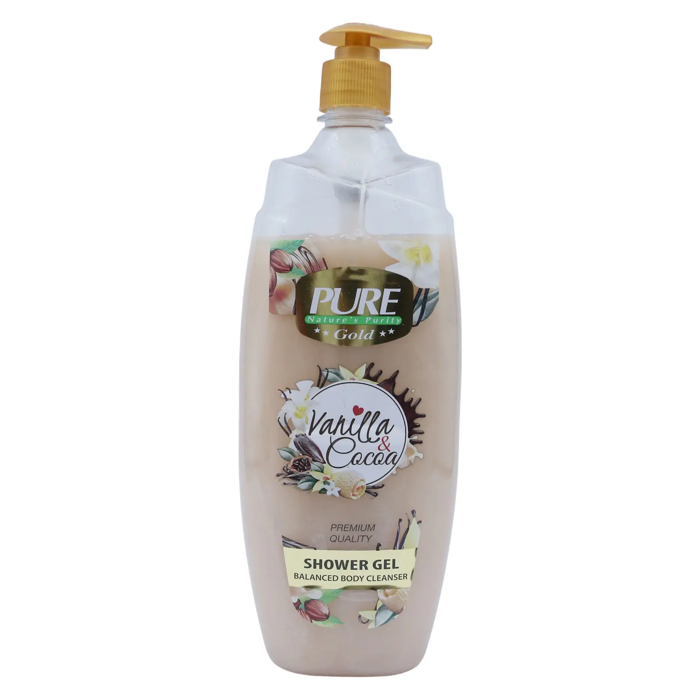 PURE Gold Vanilla & Cocoa Shower Gel 1000 gm