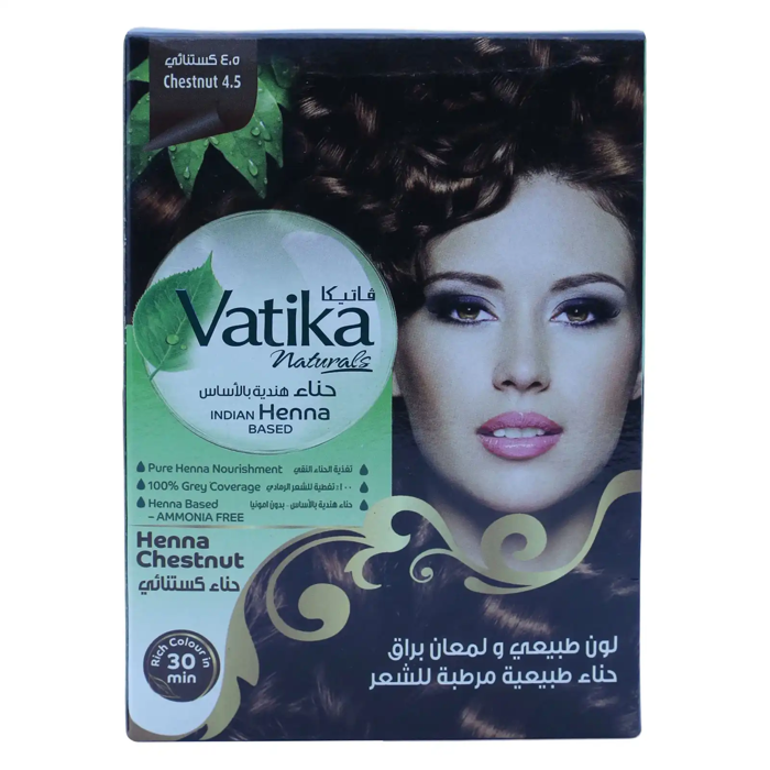 Vatika Naturals Indian Henna Based - 4.5 Chestnut